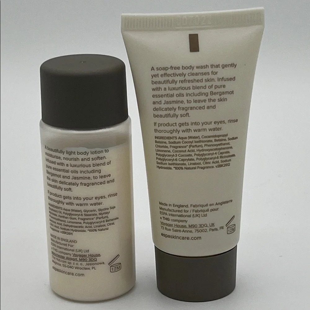 ESPA Bergamot & Jasmine Body Wash and Lotion Set -